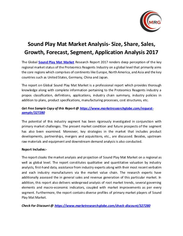 Sound Play Mat Market Analysis- Size, Share, Sales