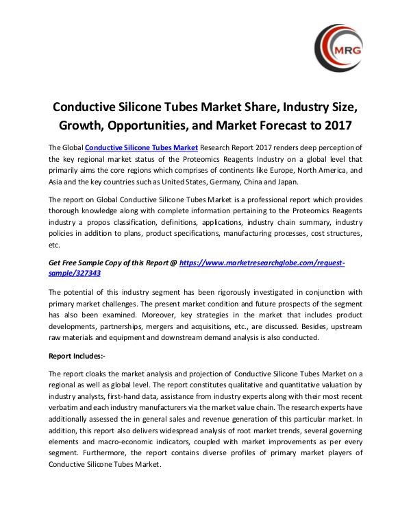 Conductive Silicone Tubes Market Share, Industry S