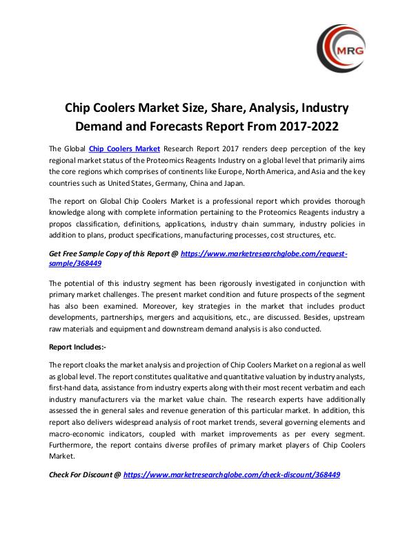 QY Research Groups Chip Coolers Market Size, Share, Analysis, Industr