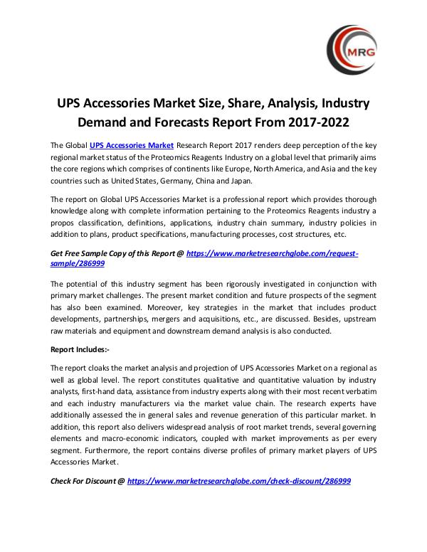 UPS Accessories Market Size, Share, Analysis, Indu