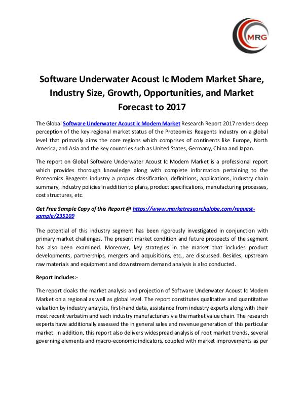 Software Underwater Acoust Ic Modem Market Share,