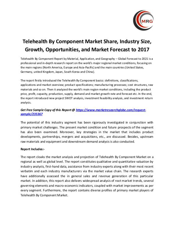 Telehealth By Component Market Share, Industry Siz