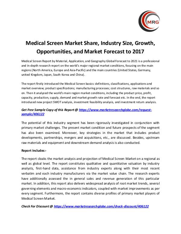 QY Research Groups Medical Screen Market Share, Industry Size, Growth