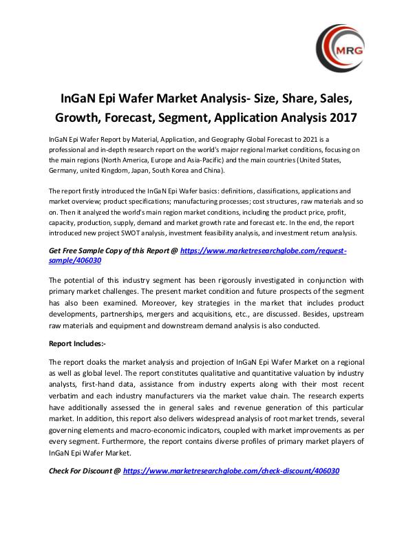 InGaN Epi Wafer Market Analysis- Size, Share, Sale