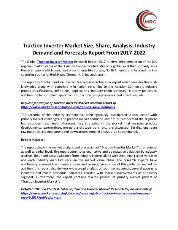 Traction Inverter Market Size, Share, Analysis, In
