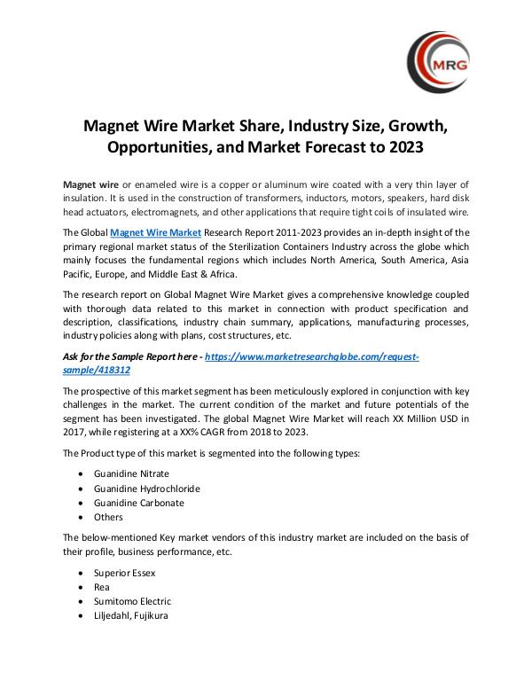QY Research Groups Magnet Wire Market Share, Industry Size, Growth, O