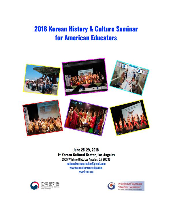 2018 NKS Handbook 2018 NKS Seminar Handbook
