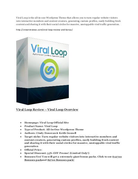Viral Loop review and giant $21600 bonuses Viral Loop review & (secret) $22,300 bonus