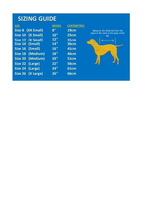 Coats, boots, halters, thunder shirts, Zen Dog, etc sizing guides Dapper Dog Coat Sizing Guide
