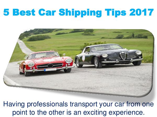 5 Best Car Shipping Tips 2017 1