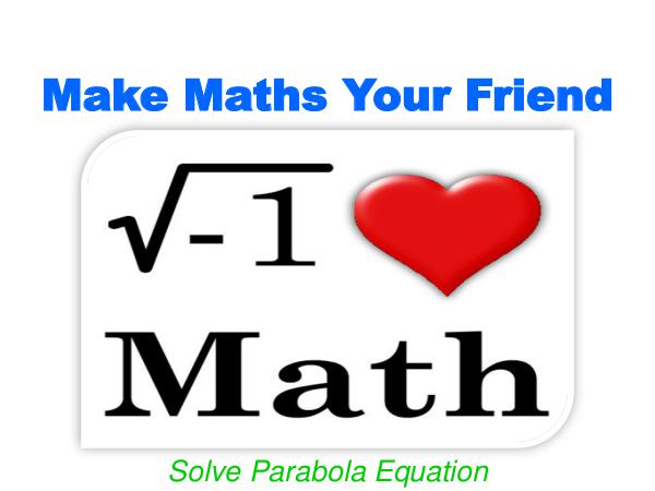 Make Maths Your Friend 1