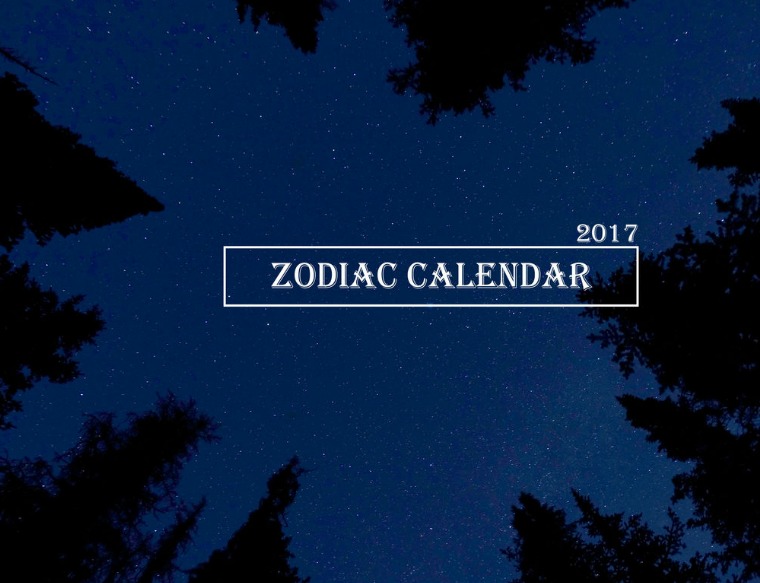Zodiac Calendar 2017