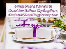 6 Important Things to Consider Before Opting for a Wedding Reception