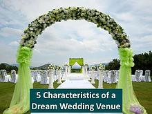 5 Characteristics of a Dream Wedding Venue