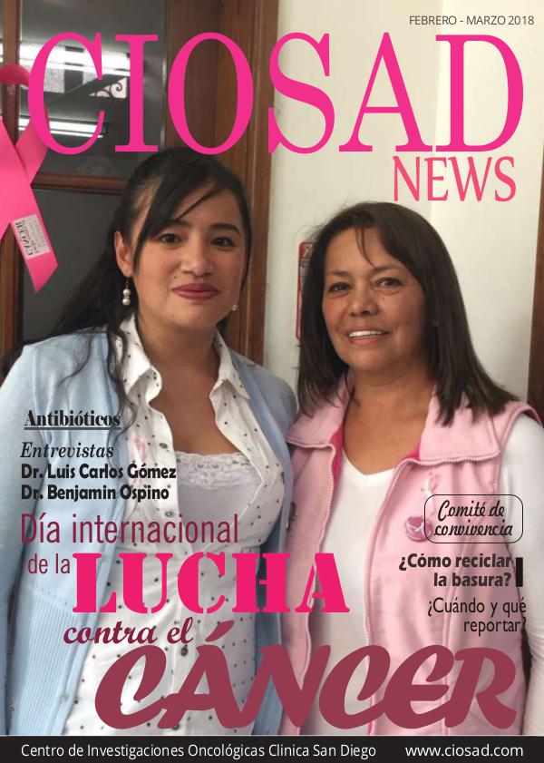 CIOSAD News CIOSAD News - EDICIÓN FEBRERO MARZO 2018