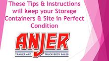 These Tips and Instructions will keep your Storage Containers and Sit