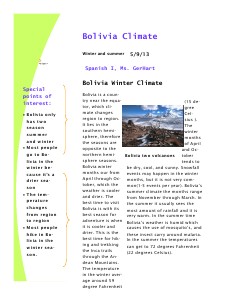 Bolivia May 2013 vol. 1