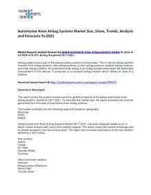 Automotive Knee Airbag Systems Market Growth, Price and Forecast