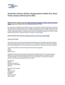 Automotive Inductive Wireless Charging Systems Market