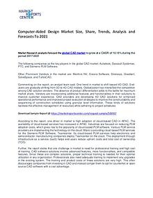 Computer-Aided Design Market Size, Share, Trends and Analysis