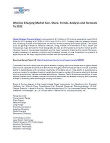 Wireless Charging Market Trends, Growth, Price, Demand and Forecasts
