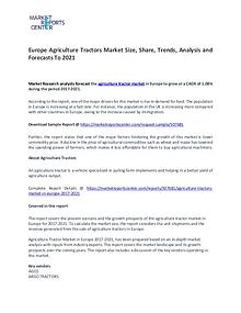 Agriculture Tractors in Europe Market Research Report Analysis