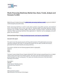 Plastic Processing Machinery Market Size, Share, Growth,  Analysis