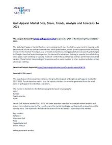 Golf Apparel Market Size, Share, Trends, Analysis and Forecasts
