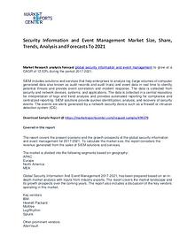 Security Information and Event Management Market Growth and Trends