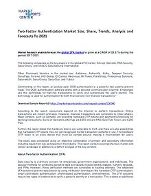 Two-Factor Authentication Market Growth, Trends, Price and Forecasts