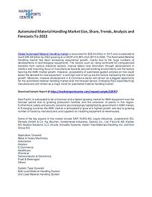 Automated Material Handling Market Size, Share and Forecast