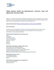 Agarose Market Research Report Forecasts To 2022