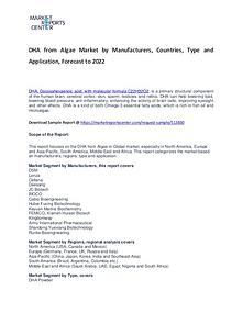 DHA from Algae Market Research Report Analysis to 2022