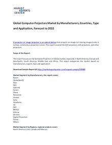 Computer Projectors Market Report Analysis To 2022