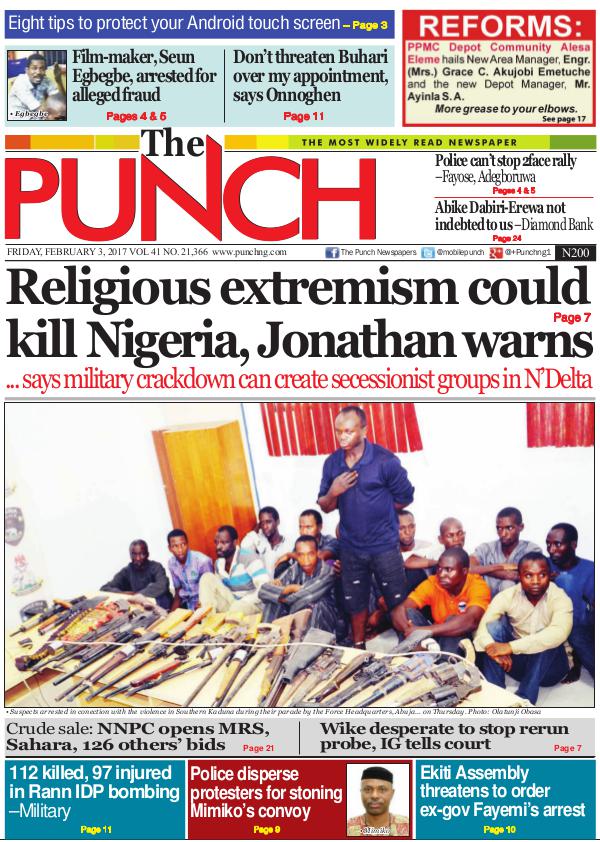 Epunchng - Most read newspaper in Nigeria Volume 41, Number 21366