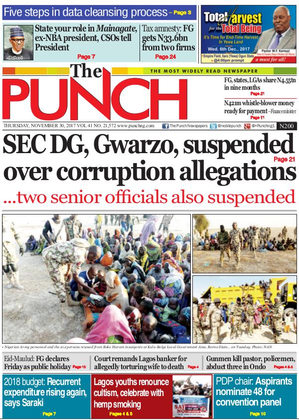 Epunchng - Most read newspaper in Nigeria Nov 30 2017