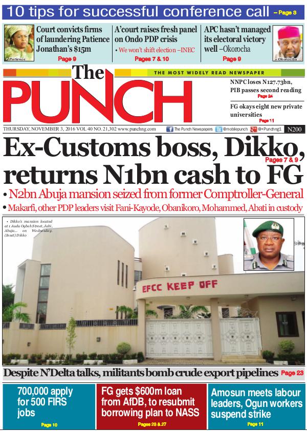 Epunchng - Most read newspaper in Nigeria The most widely read newspaper
