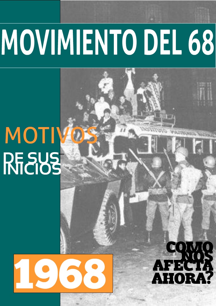 Movimiento del 68 y aspectos generales
