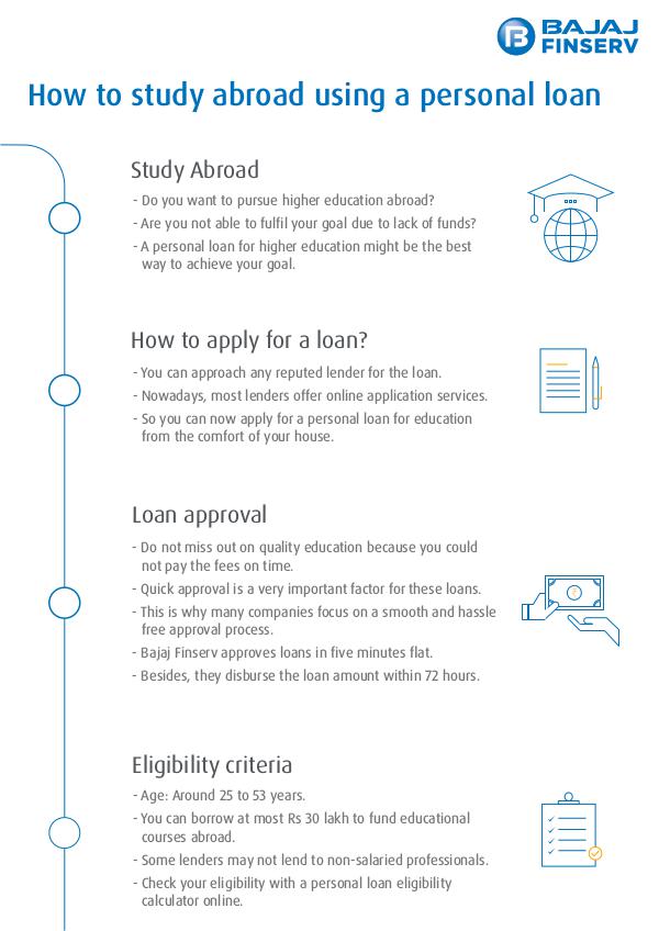 Use Personal Loan to Finance Your Study Use Personal Loan To Study Abroad