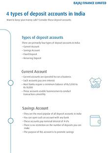 4 Types of Deposit Accounts in India