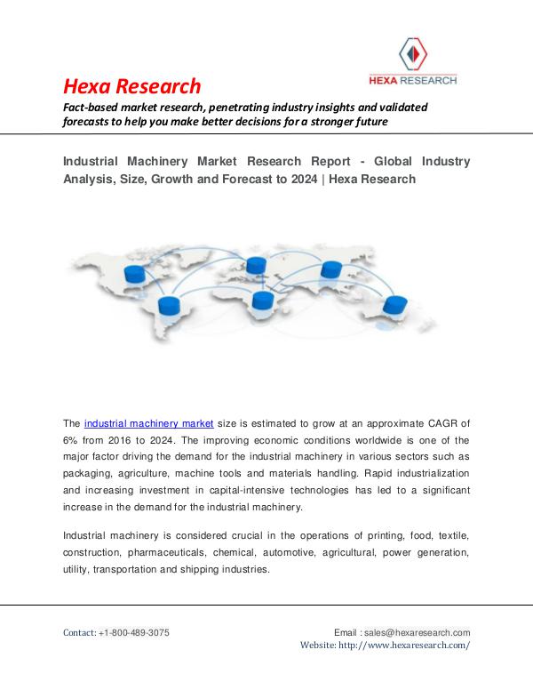 Automotive & Transportation Market Analysis Industrial Machinery Market Research Report