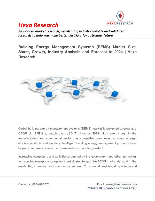 Technology Market Analysis Building Energy Management Systems (BEMS) Market