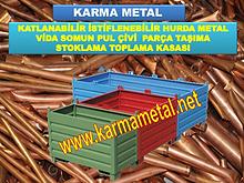 KARMA METAL Metal malzeme tasima kasasi Endustriyel toplama paletleri