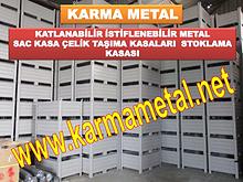 KARMA METAL Istiflenebilir Metal Depolama Tasima Kasasi Avadanlik
