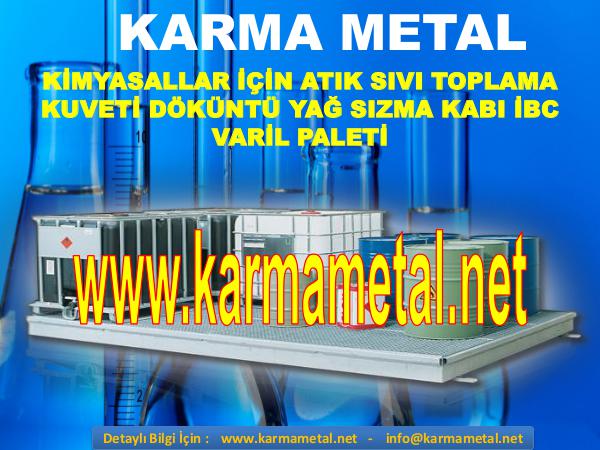 KARMA METAL ibc sivi yag kimyasal sizma kabi akma paleti imalati varil paleti fiyati