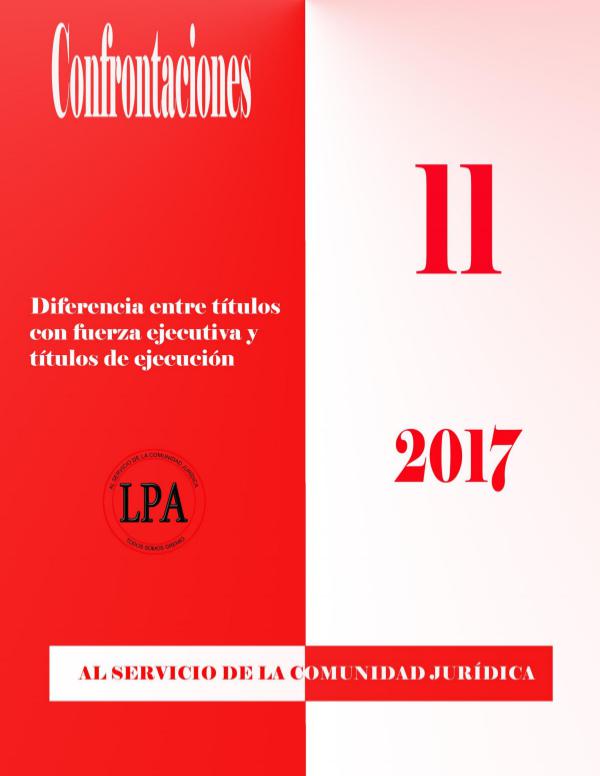 11 EDICIÓN CONFRONTACIONES 11 - 2017