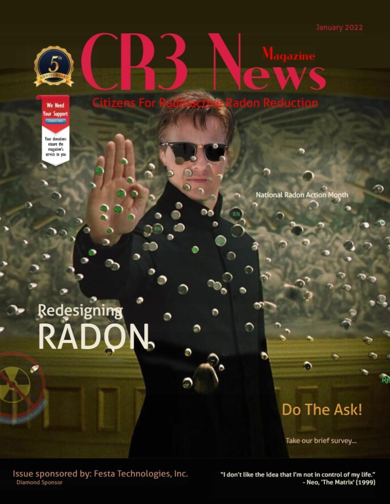 CR3 News Magazine 2022 VOL 1: JANUARY -- NATIONAL RADON ACTION MONTH