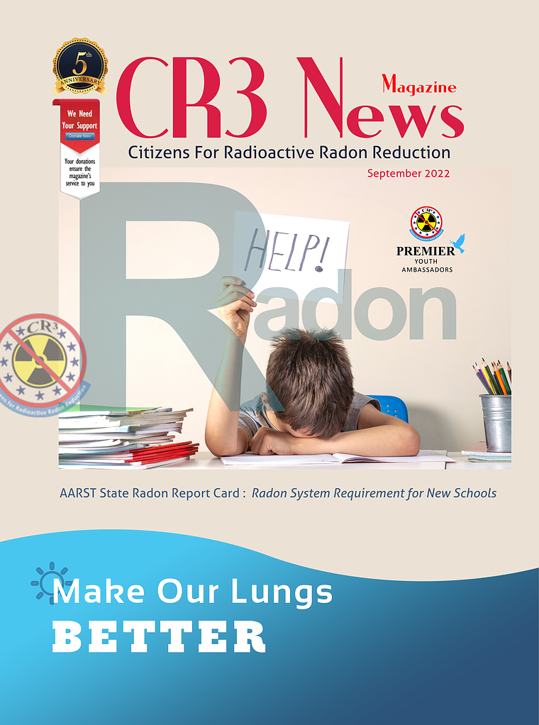CR3 News Magazine 2022 VOL 4: SEPTEMBER -- RADON AND SCHOOLS