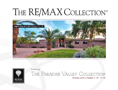 The RE/MAX Collection Magazine November 2013 The Paradise Valley Collection