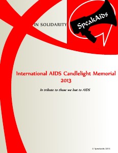 International AIDS Candelelight Memorial 2013 1